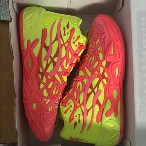 Vibrant Neon Athletic Shoes